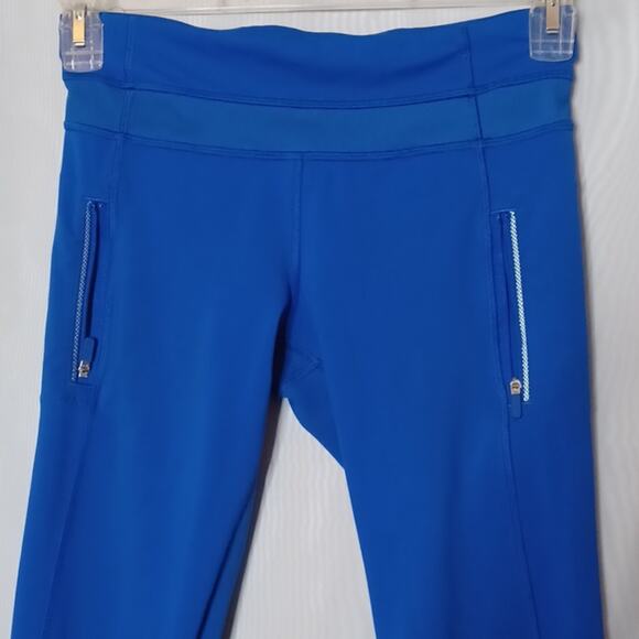 Lululemon Athletica Women's Zipper Front Leggings with Mesh Trim. Size 6 - Picture 6 of 15